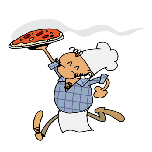 Free pizza man clipart
