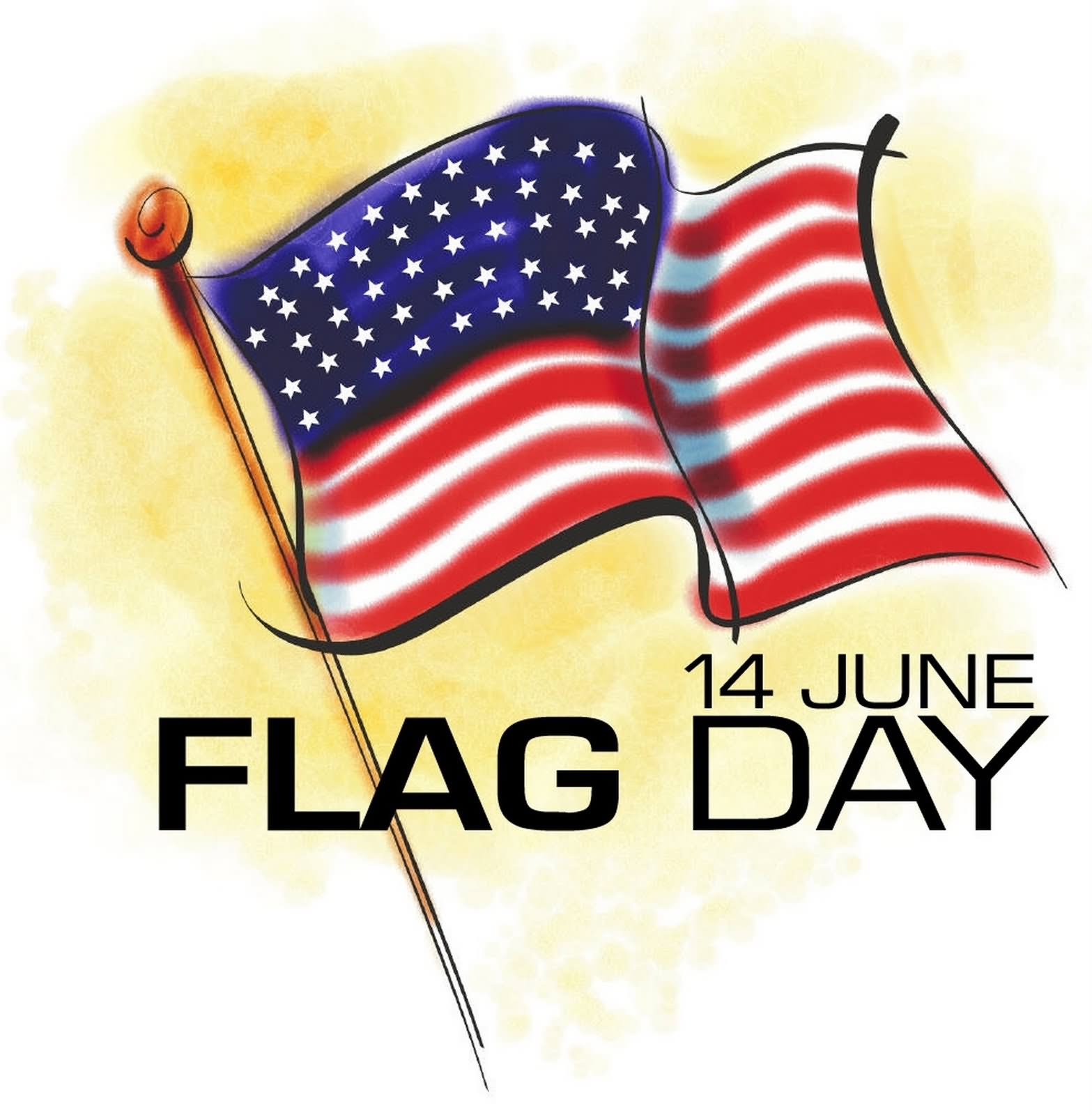 Clipart cartoon flag day