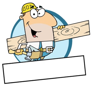 Working Clipart Image - Carpenter at Work