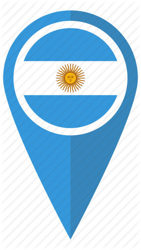 Argentina, country, flag, location, map, pin, pointer icon | Icon ...