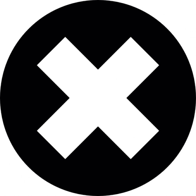 Cancel or close cross inside a circle Icons | Free Download