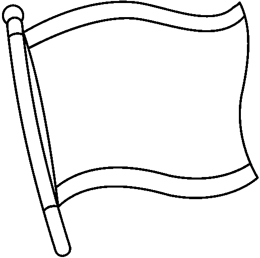 White clipart flag