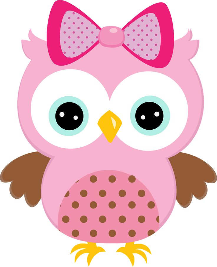 Baby girl owl clipart