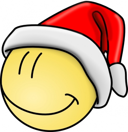 Smiley Santa Face clip art vector, free vectors