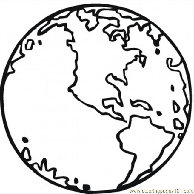 Planet Earth Outline