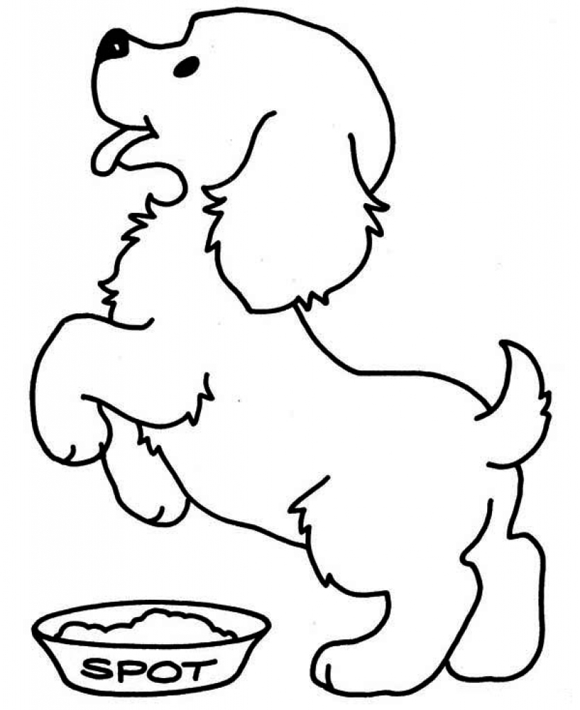 christmas coloring pages a puppy for christmas. cute puppy ...