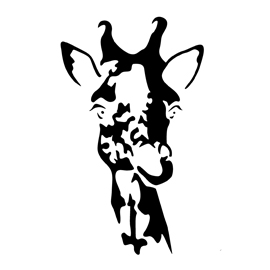 Giraffe 01 Stencil | Free Stencil Gallery