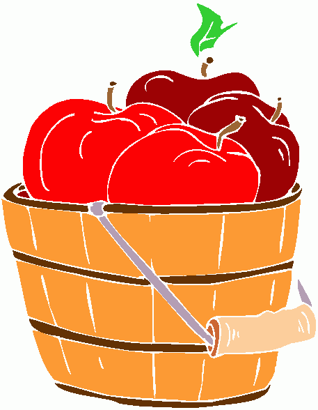 Apple basket clip art