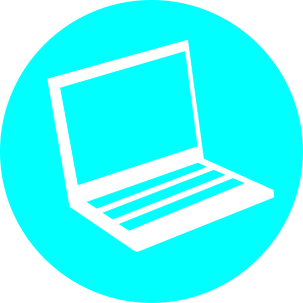 icon laptop - vector Clip Art