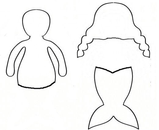 7 Best Images of Printable Mermaid Templates - Mermaid Paper Doll ...