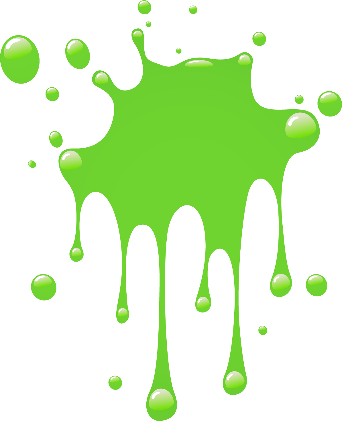 Green Paint Splash Clipart
