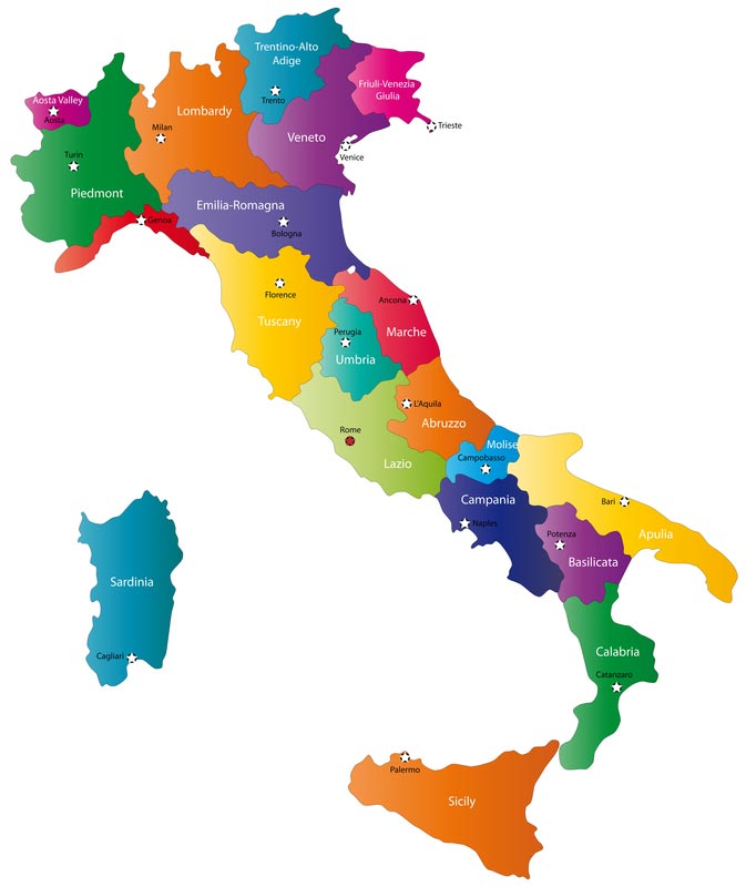 Map of Italy - Dr. Odd