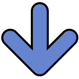 Free clipart arrow pointing down