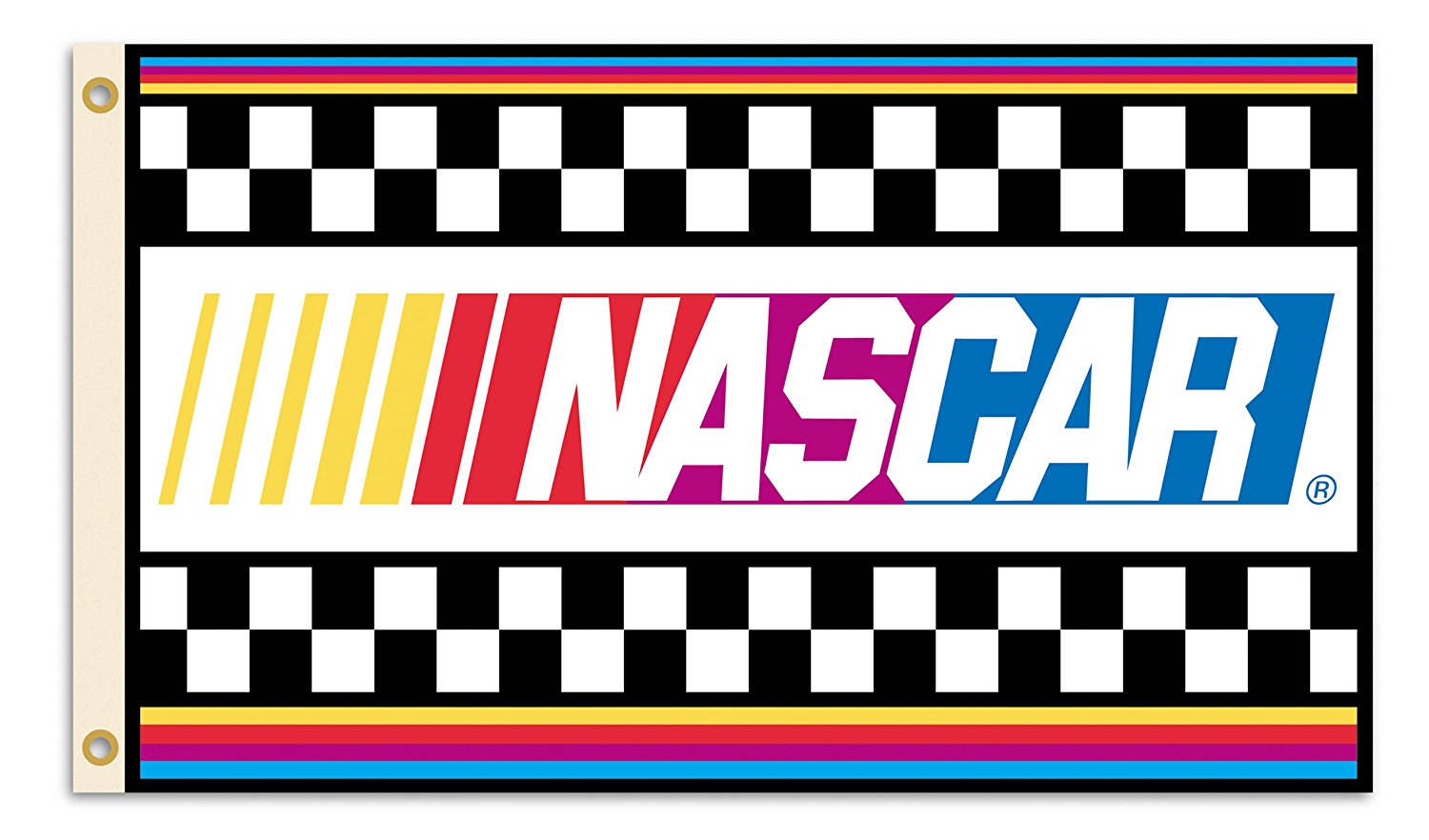 Amazon.com : NASCAR 2-Sided 3 x 5 Feet Flag with Grommets ...