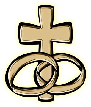 Cross and wedding rings clipart - ClipartFox