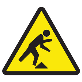 Warning Symbol Labels - Tripping Hazard | Seton Canada