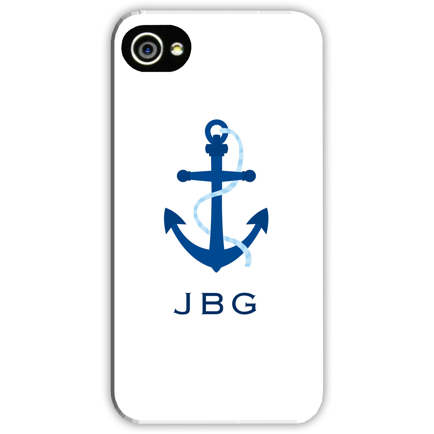 Boatman Geller Personalized Cell Phone Case Anchor Stripe Red ...