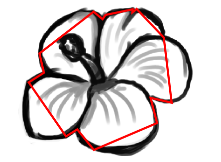 Illustrate A Reddish Pink Hibiscus Flower Using Inkscape | KalaaLog