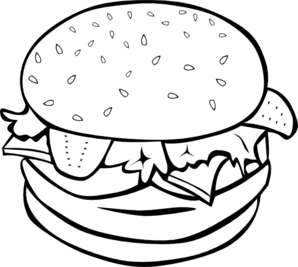 Hamburger clip art - vector clip art online, royalty free & public ...