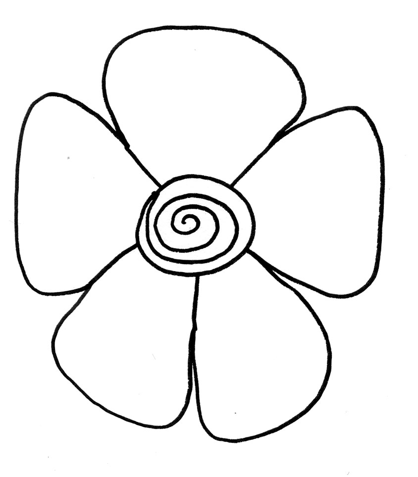 Easy Rose Drawing For Kids