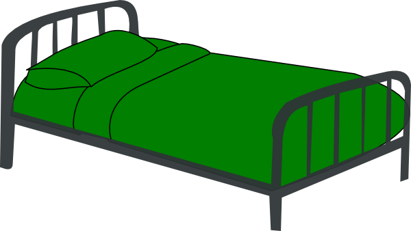 Bed Green clip art - vector clip art online, royalty free & public ...