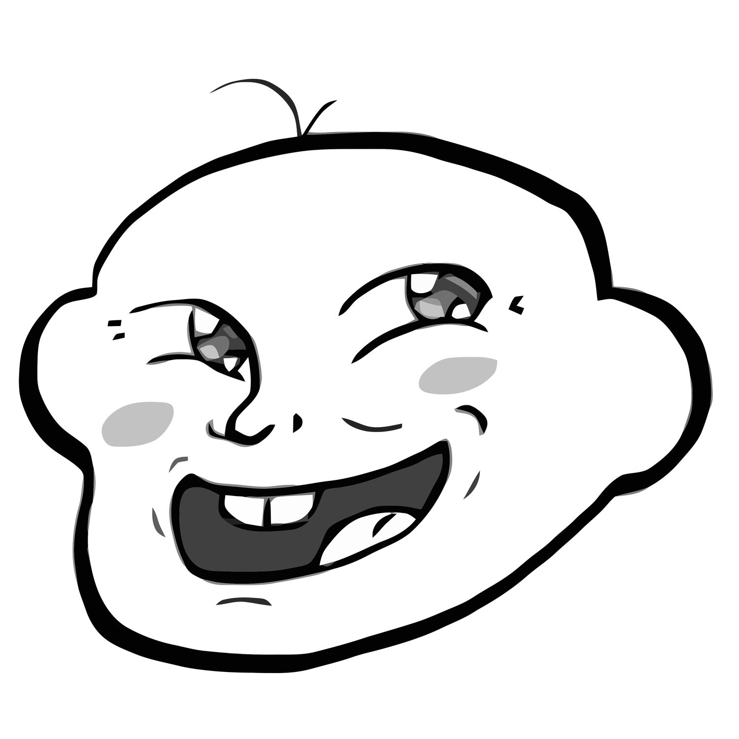 Baby Troll face meme on All The Rage Faces!