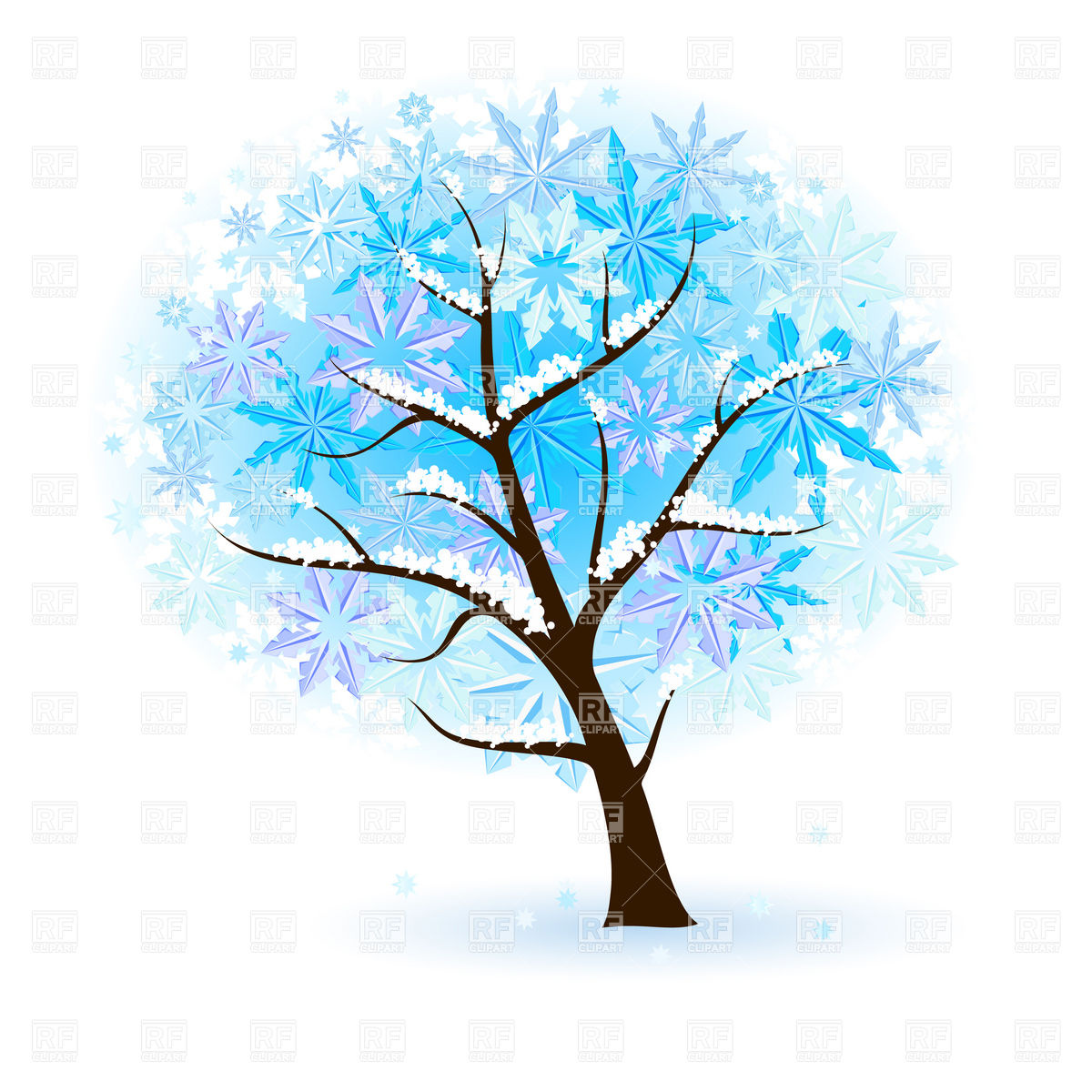 tree with snow clipart - photo #31