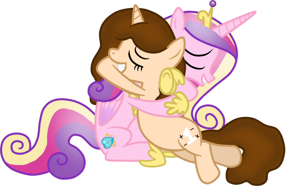 Cadance And Andrea Hugging