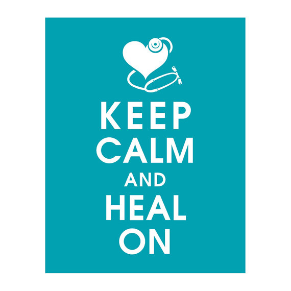 Keep Calm and Heal On 11x14 Poster Featured in by KeepCalmShop
