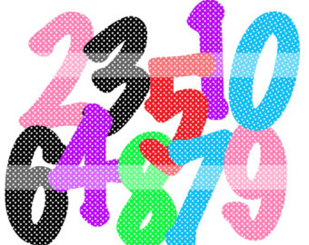 numbers clip art