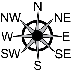 North East West South Compass - ClipArt Best