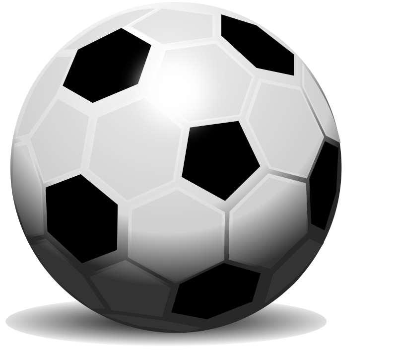 Free Glossy Soccer Ball Clip Art