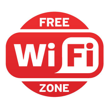 Wireless Decal Sticker WiFi Free Zone Sign Vinyl X2WZZ