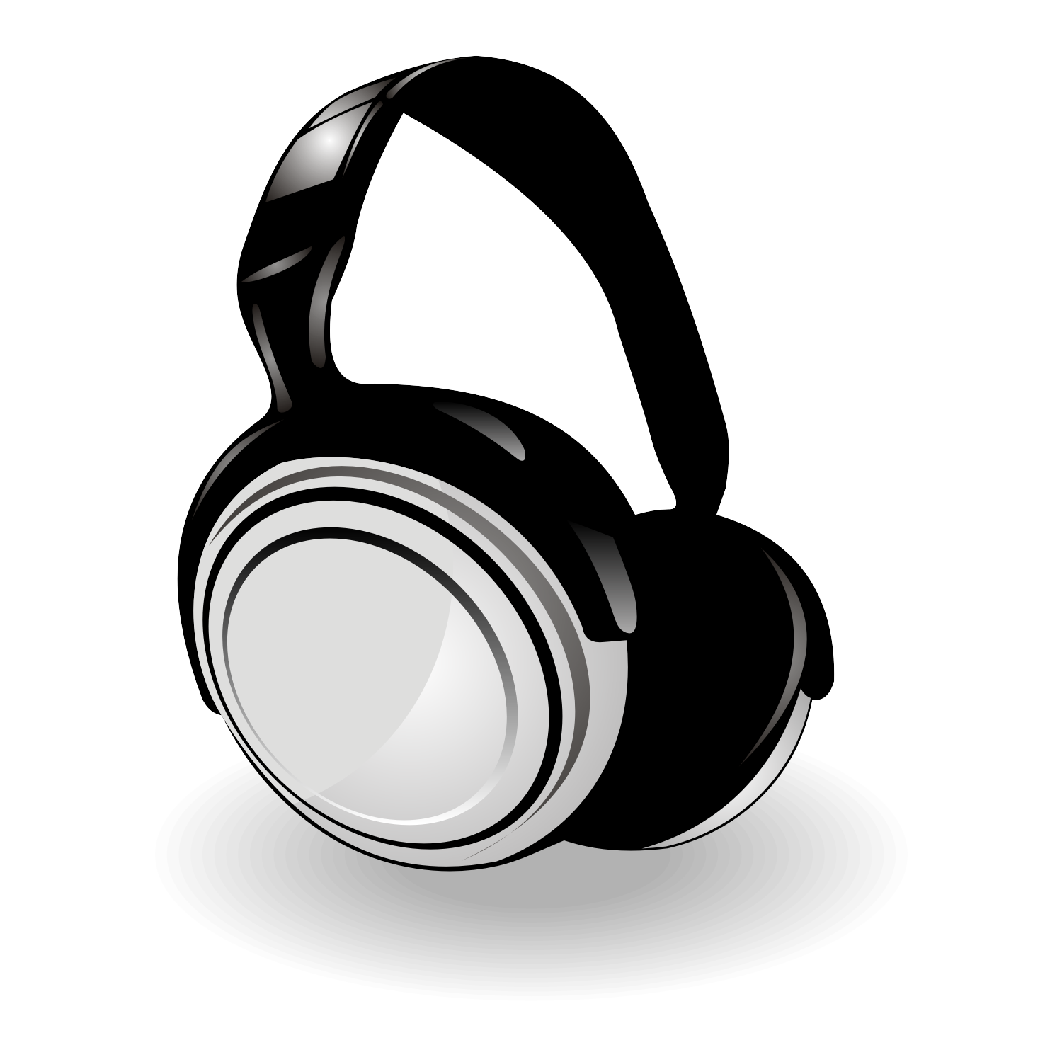 Vector for free use: Headphones vector
