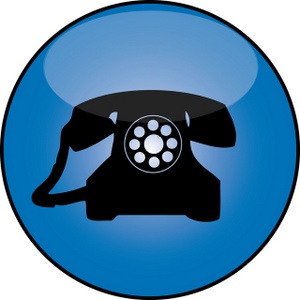 Telephone Clipart Image - Rotary Telephone