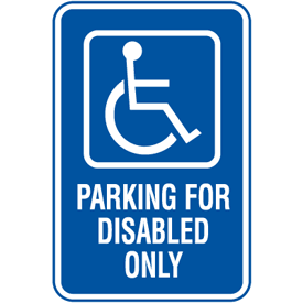 Symbol Of Access Parking Signs - Disable Parking