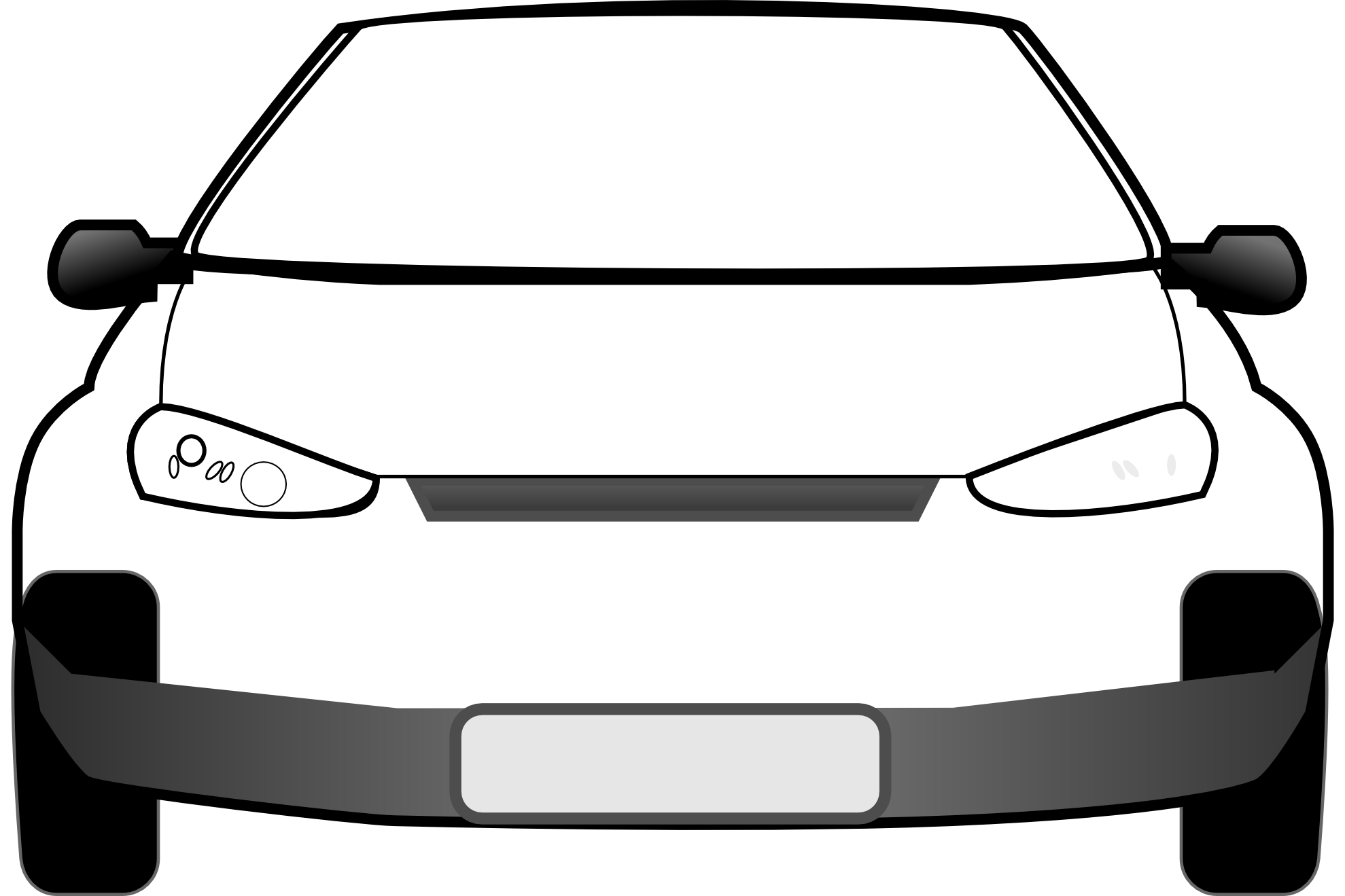 Car Front View Clipart Cartoon City Car