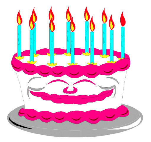 Birthday Cake Animated Clipart