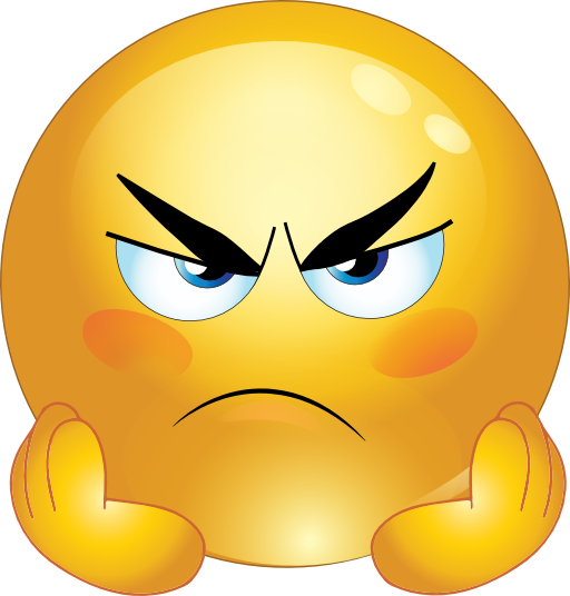 Clip Art Angry Mean Smiley Clipart