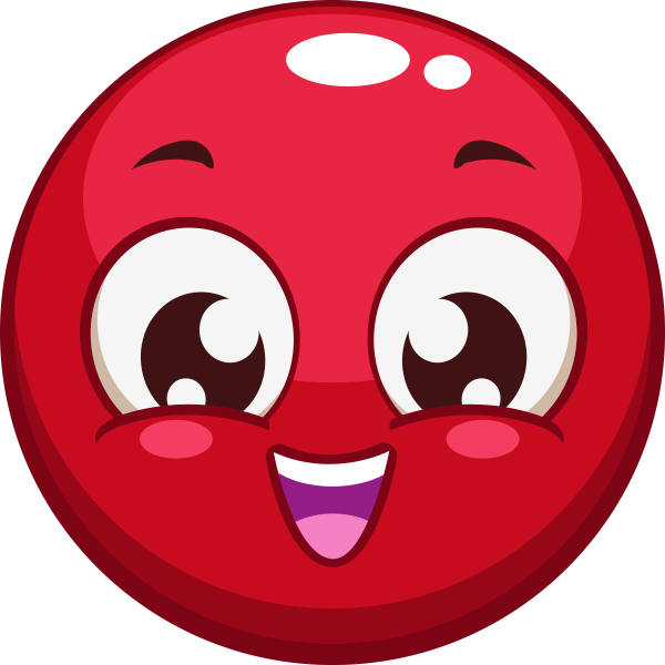 Cheerful Red Smiley - Facebook Symbols and Chat Emoticons