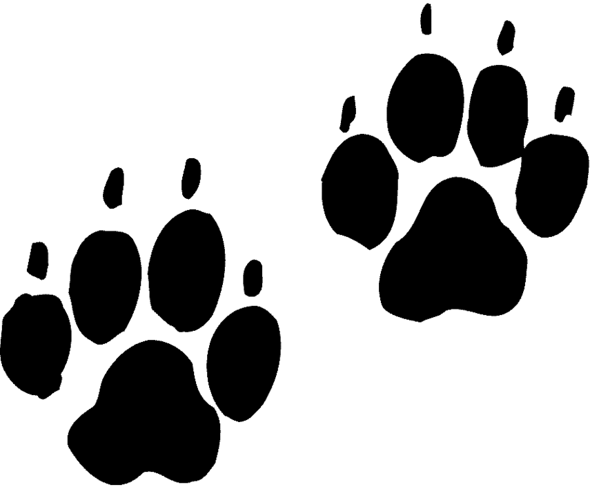 Tiger Paw Stencil Clipart - Free to use Clip Art Resource