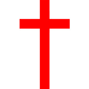Original Christian Cross Image: Plain Red Cross - Blank Bac ...
