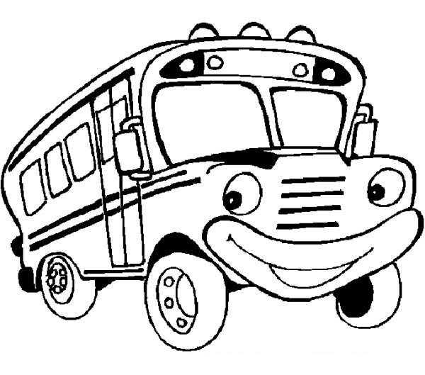 free school bus clipart black white - photo #16