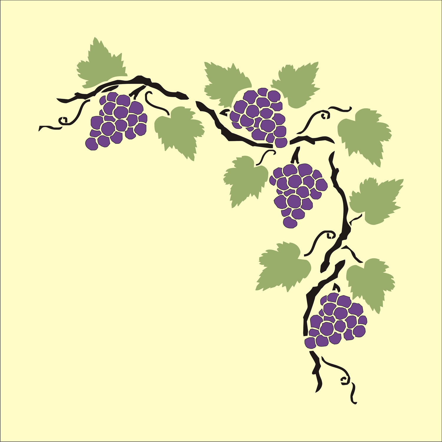 grapevine border clipart free - photo #10