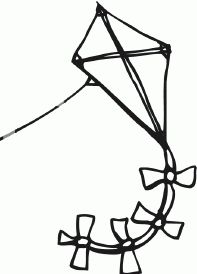 Kite Clipart Black And White - Free Clipart Images