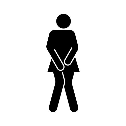 Decal Division - Product - Female Toilet Sign Sticker