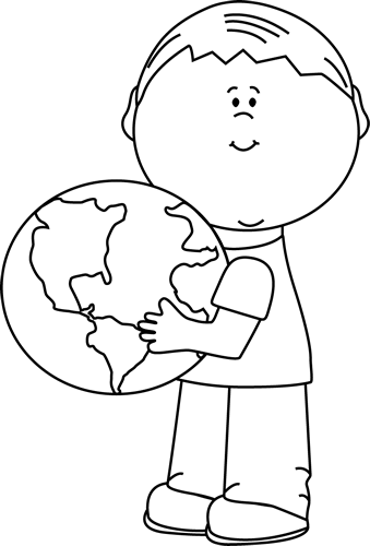 Earth Day Clip Art Black And White