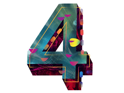 Dribbble - The Number 4 by Senongo