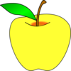 Leaf Apple Yellow - vector clip art online, royalty free & public ...