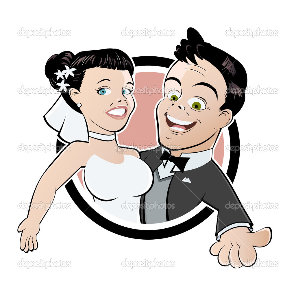 funny wedding clipart bride and groom - photo #46